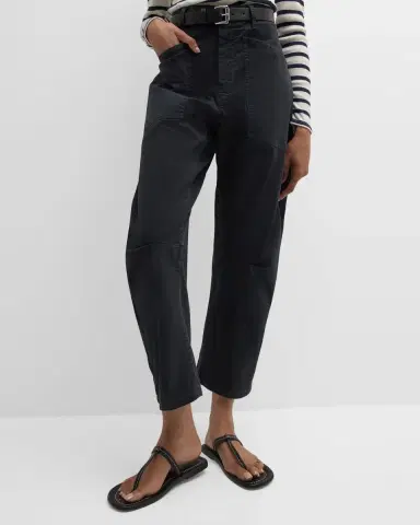 Nili Lotan Shon Mid-Rise Cropped Pants | Thumbnail 7