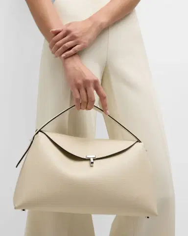 TOTEME T-Lock Top Handle Bag in Pebble Grain Leather | Thumbnail 4 TOTEME T-Lock Top Handle Bag in Pebble Grain Leather | Thumbnail 4