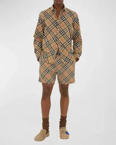 Burberry Men's Daniel Check Sport Shirt | Thumbnail 2
