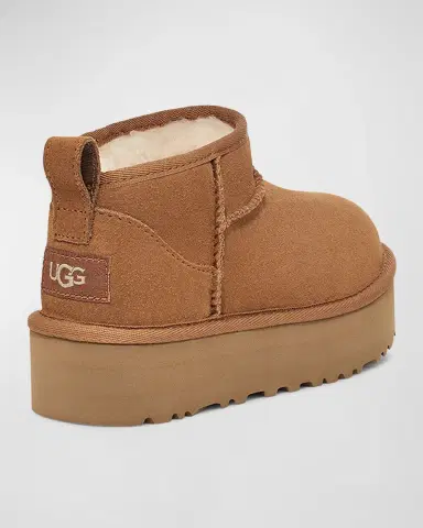 UGG Girl's Classic Ultra Mini Platform Boots, Kids | Thumbnail 3