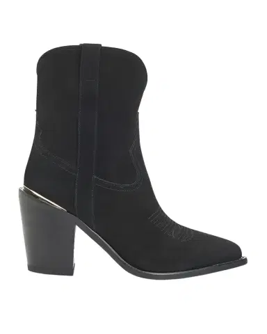 Partlow Leigh Anne Suede Western Ankle Booties | Thumbnail 1
