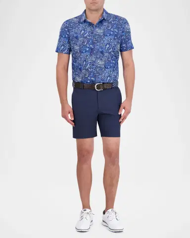 Robert Graham Men's Aster Stretch Flat-Front Shorts | Thumbnail 2