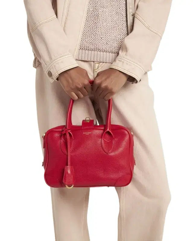 Golden Goose Vita Zip Goat Leather Top-Handle Bag