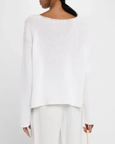 Another Tomorrow Draped Knit Sweater | Thumbnail 3