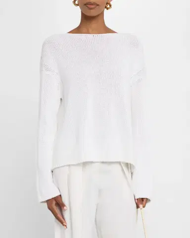 Another Tomorrow Draped Knit Sweater | Thumbnail 4