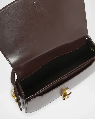 Saint Laurent Voltaire YSL Flap Top-Handle Bag in Leather | Thumbnail 3 Saint Laurent Voltaire YSL Flap Top-Handle Bag in Leather | Thumbnail 3