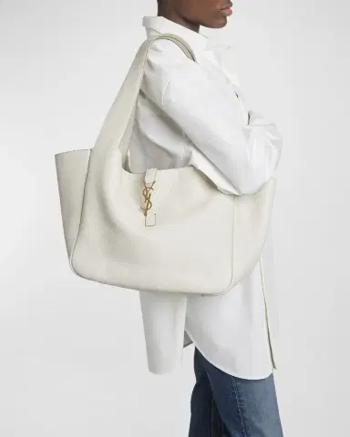 Saint Laurent Le 5 À 7 Bea YSL Tote Bag in Deer Leather | Thumbnail 2