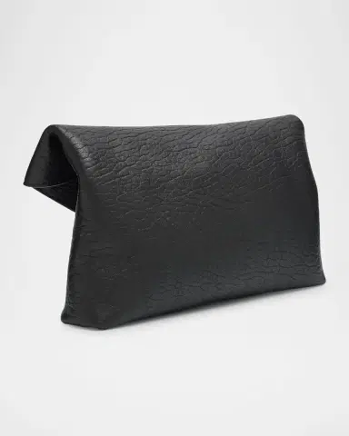 Saint Laurent Large YSL Envelope Pouch Clutch Bag in Leather | Thumbnail 6 Saint Laurent Large YSL Envelope Pouch Clutch Bag in Leather | Thumbnail 6