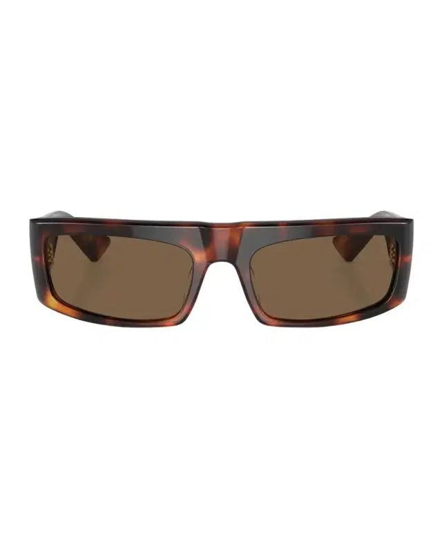 Khaite x Oliver Peoples Bold Acetate Rectangle Sunglasses