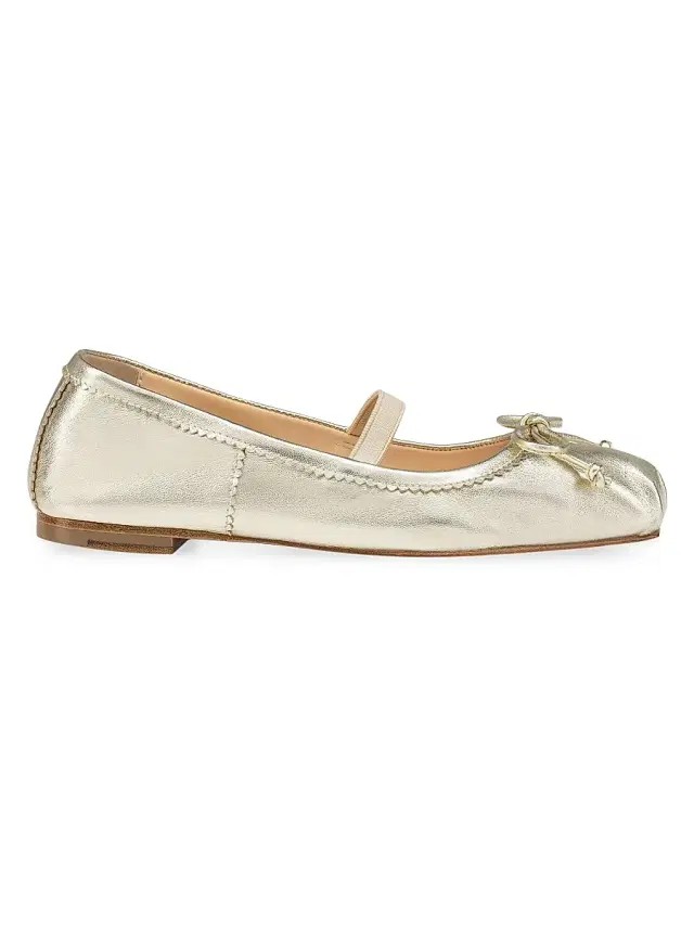 Christian Louboutin Little Girl's & Girl's Baballet - Platine 11.5 (Child)