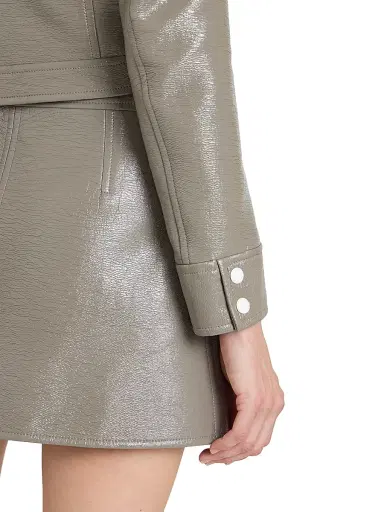 Courrèges Women's Vinyle Reedition Jacket - Light Mocha | Thumbnail 6