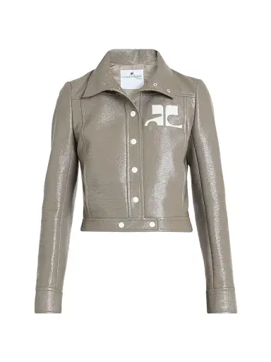 Courrèges Women's Vinyle Reedition Jacket - Light Mocha | Thumbnail 1