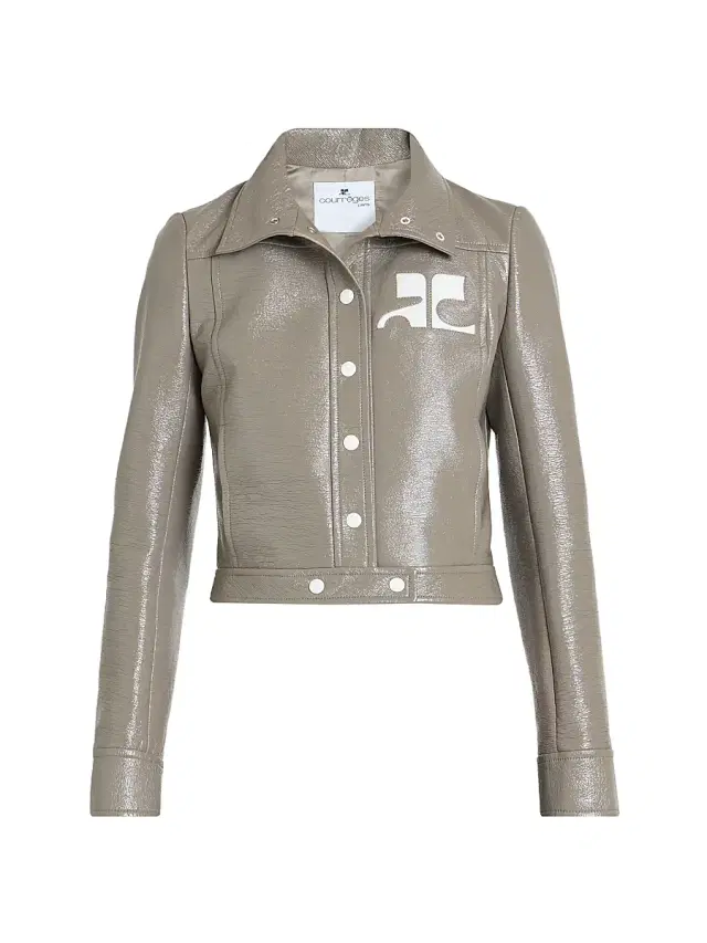 Courreges Women's Vinyle Reedition Jacket - Light Mocha