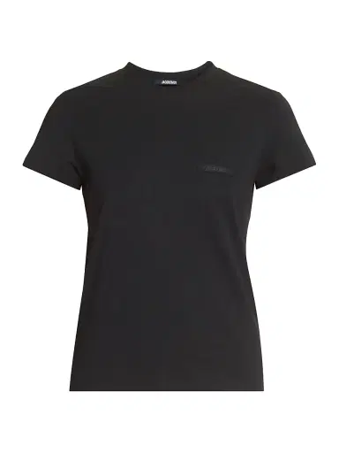 Jacquemus Women's Logo Cotton T-Shirt - Black - Size XL | Thumbnail 1