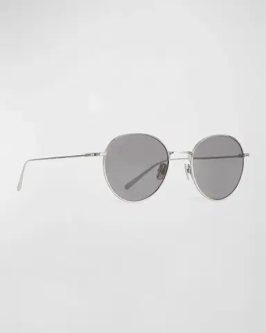 TOTEME The Rounds Stainless Steel Round Sunglasses | Thumbnail 3 TOTEME The Rounds Stainless Steel Round Sunglasses | Thumbnail 3