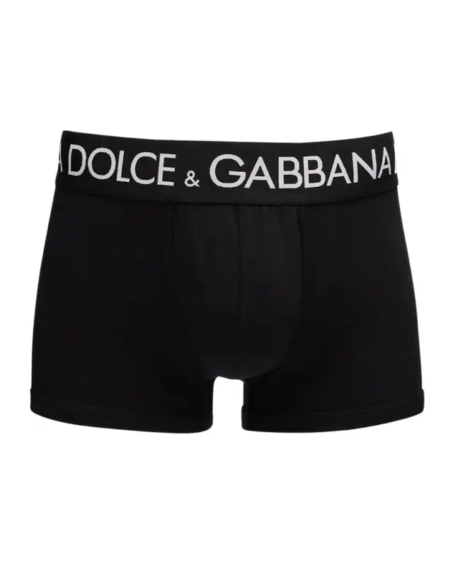Men 's 2-Pack Waistband-Logo Jersey Boxers