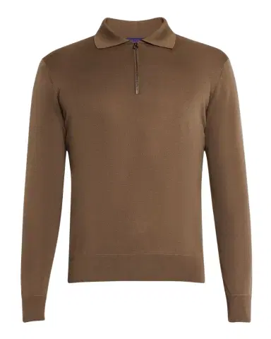 Stefano Ricci Men's Cashmere Polo Sweater | Thumbnail 1 Stefano Ricci Men's Cashmere Polo Sweater | Thumbnail 1