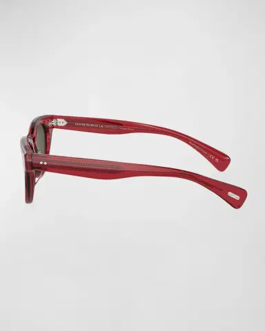 Oliver Peoples Avelin Havana Acetate Butterfly Sunglasses | Thumbnail 2