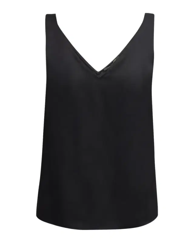 Sailor Sleeveless V-Neck Blouse