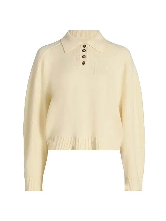 Women's Homere Collared Boxy Sweater - Butter