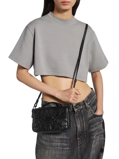 Balenciaga Women's Le City Flap Nano Crossbody Bag | Thumbnail 3 Balenciaga Women's Le City Flap Nano Crossbody Bag | Thumbnail 3