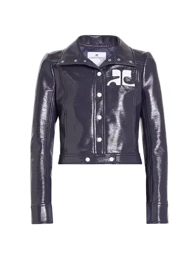 Courrèges Women's Vinyle Reedition Jacket - Denim - Size 10 | Thumbnail 1