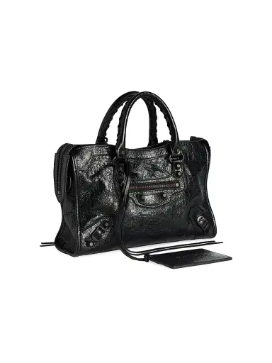 Balenciaga Women's Le City Small Top Handle Bag - Black | Thumbnail 4 Balenciaga Women's Le City Small Top Handle Bag - Black | Thumbnail 4