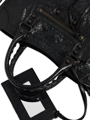Balenciaga Women's Le City Small Top Handle Bag - Black | Thumbnail 8 Balenciaga Women's Le City Small Top Handle Bag - Black | Thumbnail 8