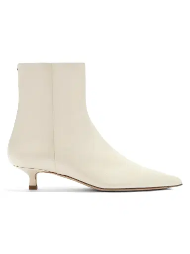 aeyde Women's 35MM Leather Ankle Boots - Creamy - Size 6 | Thumbnail 1 aeyde Women's 35MM Leather Ankle Boots - Creamy - Size 6 | Thumbnail 1