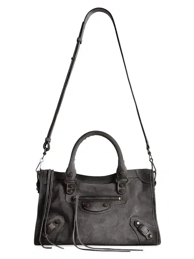 Balenciaga Women's Le City Bag Crossbody Bag - Storm Grey | Thumbnail 4
