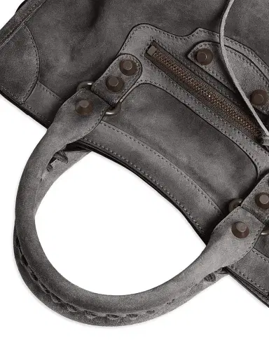 Balenciaga Women's Le City Bag Crossbody Bag - Storm Grey | Thumbnail 6