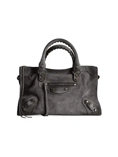 Balenciaga Women's Le City Bag Crossbody Bag - Storm Grey | Thumbnail 1