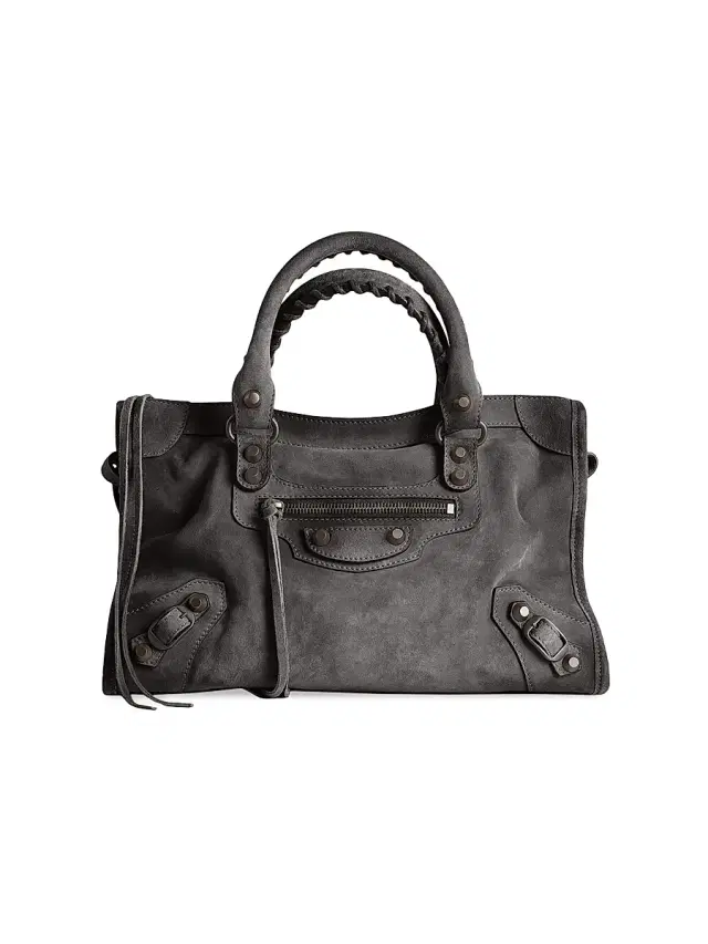 Balenciaga Women's Le City Bag Crossbody Bag - Storm Grey