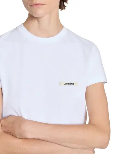 Jacquemus Women's Logo Cotton T-Shirt - White - Size XL | Thumbnail 6