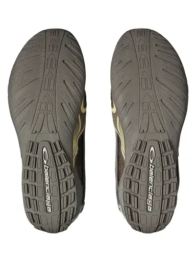Balenciaga Men's Radar Gradient Lines Sneakers - Brown Blue Yellow Grey | Thumbnail 3