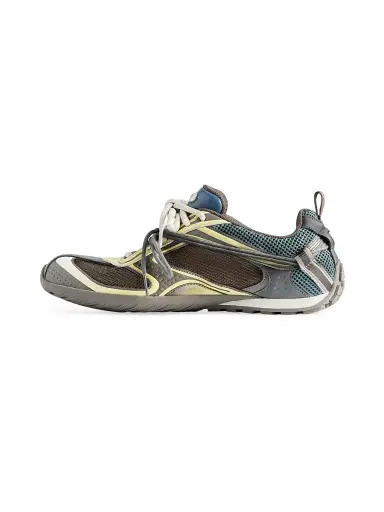 Balenciaga Men's Radar Gradient Lines Sneakers - Brown Blue Yellow Grey | Thumbnail 4