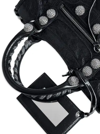 Balenciaga Women's Le City Small Giant Studs Top Handle Bag with Rhinestones | Thumbnail 8 Balenciaga Women's Le City Small Giant Studs Top Handle Bag with Rhinestones | Thumbnail 8
