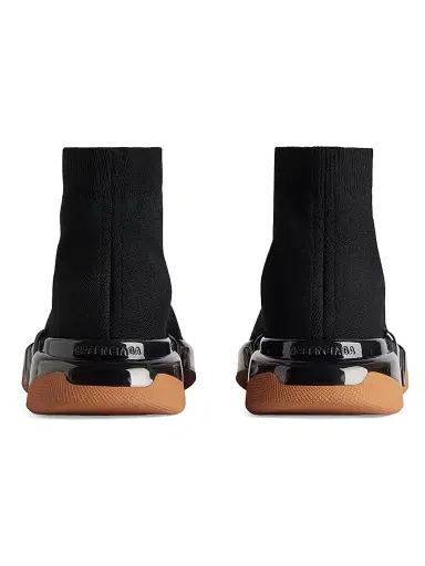 Balenciaga Men's Speed 2.0 Full Clear Sole Knit Sneakers - Black Orange - Size 12 | Thumbnail 5 Balenciaga Men's Speed 2.0 Full Clear Sole Knit Sneakers - Black Orange - Size 12 | Thumbnail 5