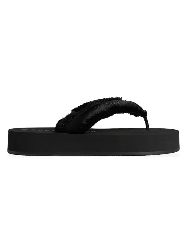 Balenciaga Women's Jet Lag Thong Sandals - Black