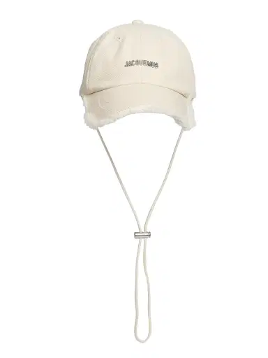 Jacquemus Men's La Casquette Artichaut Frayed Baseball Cap - Off White | Thumbnail 3