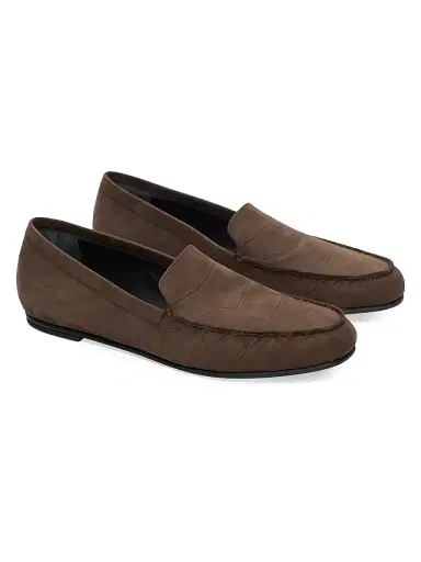 LOULOU STUDIO Women's Pesaro Croc-Embossed Leather Loafers | Thumbnail 2 LOULOU STUDIO Women's Pesaro Croc-Embossed Leather Loafers | Thumbnail 2