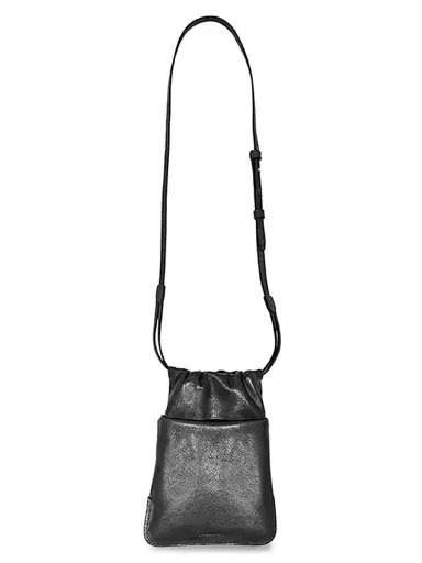 BONASTRE Women's Leather Cloud Drawstring Shoulder Bag | Thumbnail 1