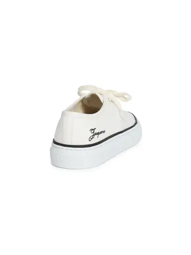 Jacquemus Women's Les Fefe Low-Top Sneakers - Off White - Size 12 | Thumbnail 3