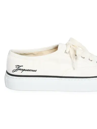 Jacquemus Women's Les Fefe Low-Top Sneakers - Off White - Size 12 | Thumbnail 5