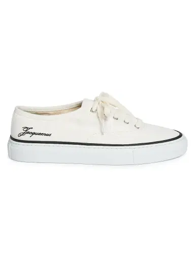 Jacquemus Women's Les Fefe Low-Top Sneakers - Off White - Size 12 | Thumbnail 1