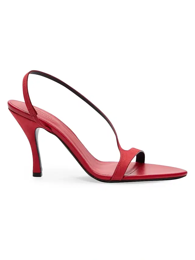 Loulou Studio Women's Lane 85MM Leather Sandals - Red
