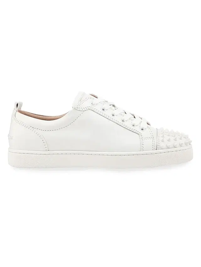 Christian Louboutin Men's Louis Junior Spikes Sneakers - White