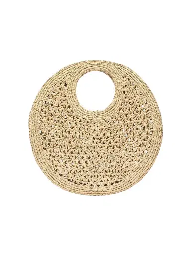Jacquemus Women's Le Petit Rond Crotchet-Knit Raffia Bag - Natural | Thumbnail 1 Jacquemus Women's Le Petit Rond Crotchet-Knit Raffia Bag - Natural | Thumbnail 1