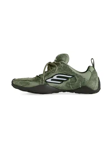 Balenciaga Men's Monday Ultra Sneakers - Khaki White Black - Size 12 | Thumbnail 5