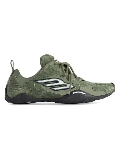 Balenciaga Men's Monday Ultra Sneakers - Khaki White Black - Size 12 | Thumbnail 1